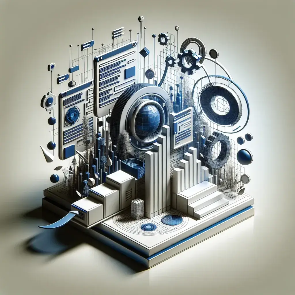 "An illustration depicting a user-friendly online white-label website builder interface, showcasing customizable features and scalable options for web development, as discussed in the article 'Online White-Label Website Builders: The Ultimate Guide to Scalable Web Development Solutions.'"