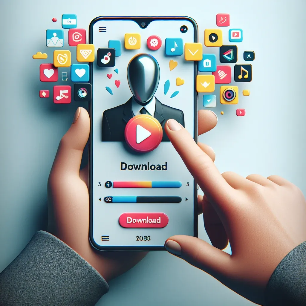 "User downloading TikTok videos easily with popular TikTok video downloader applications featured in the Complete Guide to TikTok Video Downloaders article."